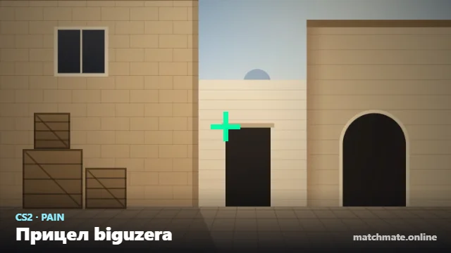Прицел biguzera в CS2 — как он выглядит в игре