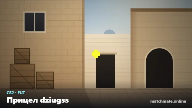 Прицел dziugss в CS2 — как он выглядит в игре